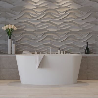 GLAM Freestanding Bathtub by Ideavit, one of our European brands, crafted from premium solid surface material