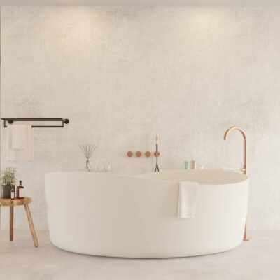 Harmony Freestanding Bathtub in matte white, designed for luxury and comfort