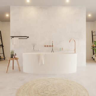 CLIFF Freestanding Bathtub by Ideavit in matte white