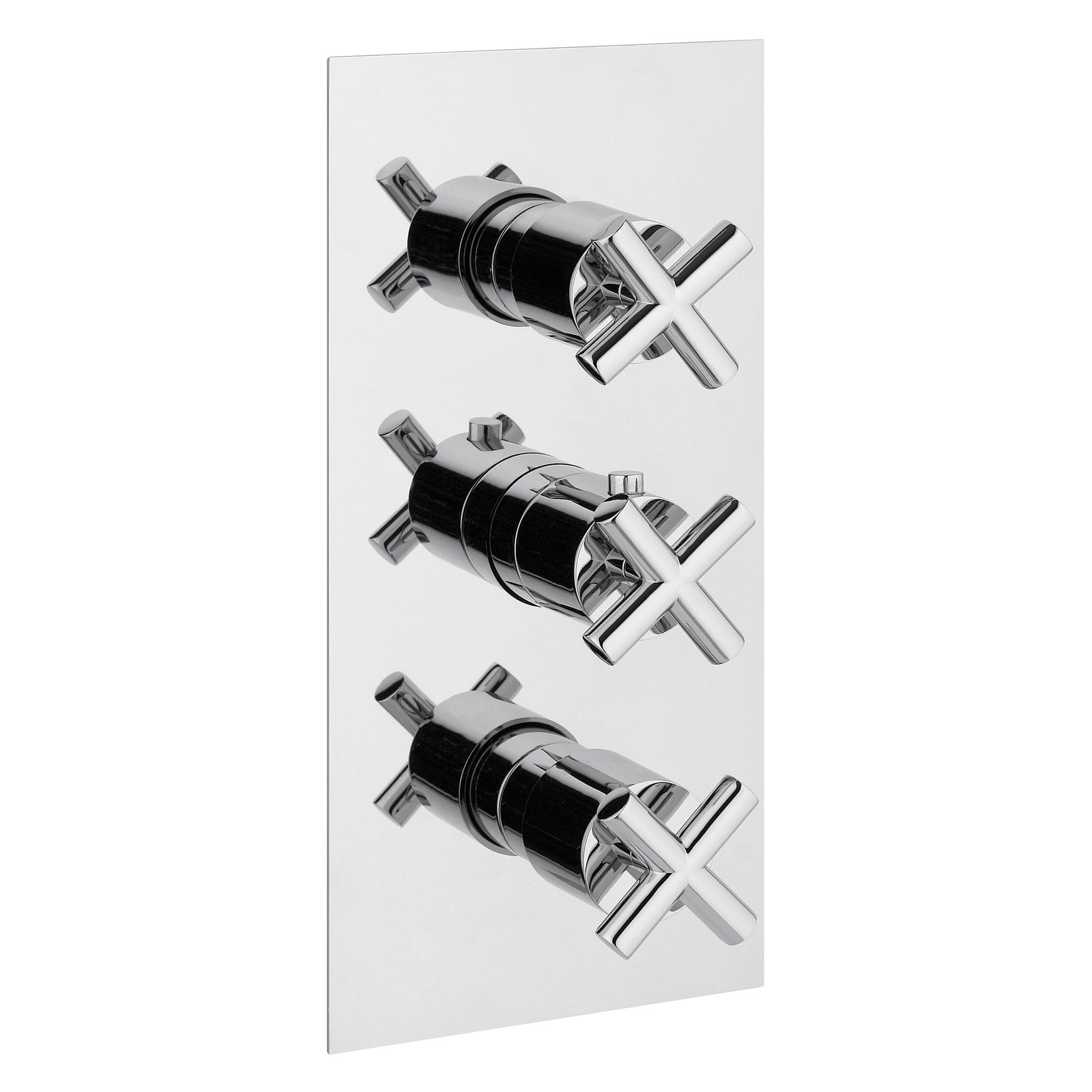 In-wall thermostatic valve with 2-way diverter and volume control In-wall thermostatic valve with a 2-way diverter and integrated volume control, crafted in Italy for precision and elegance