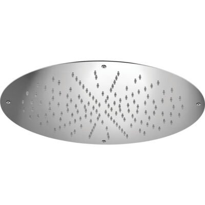 The 18″ Round Rain Shower Head by Rain Therapy delivers a luxurious, wide rainfall effect while maintaining water efficiency and timeless style