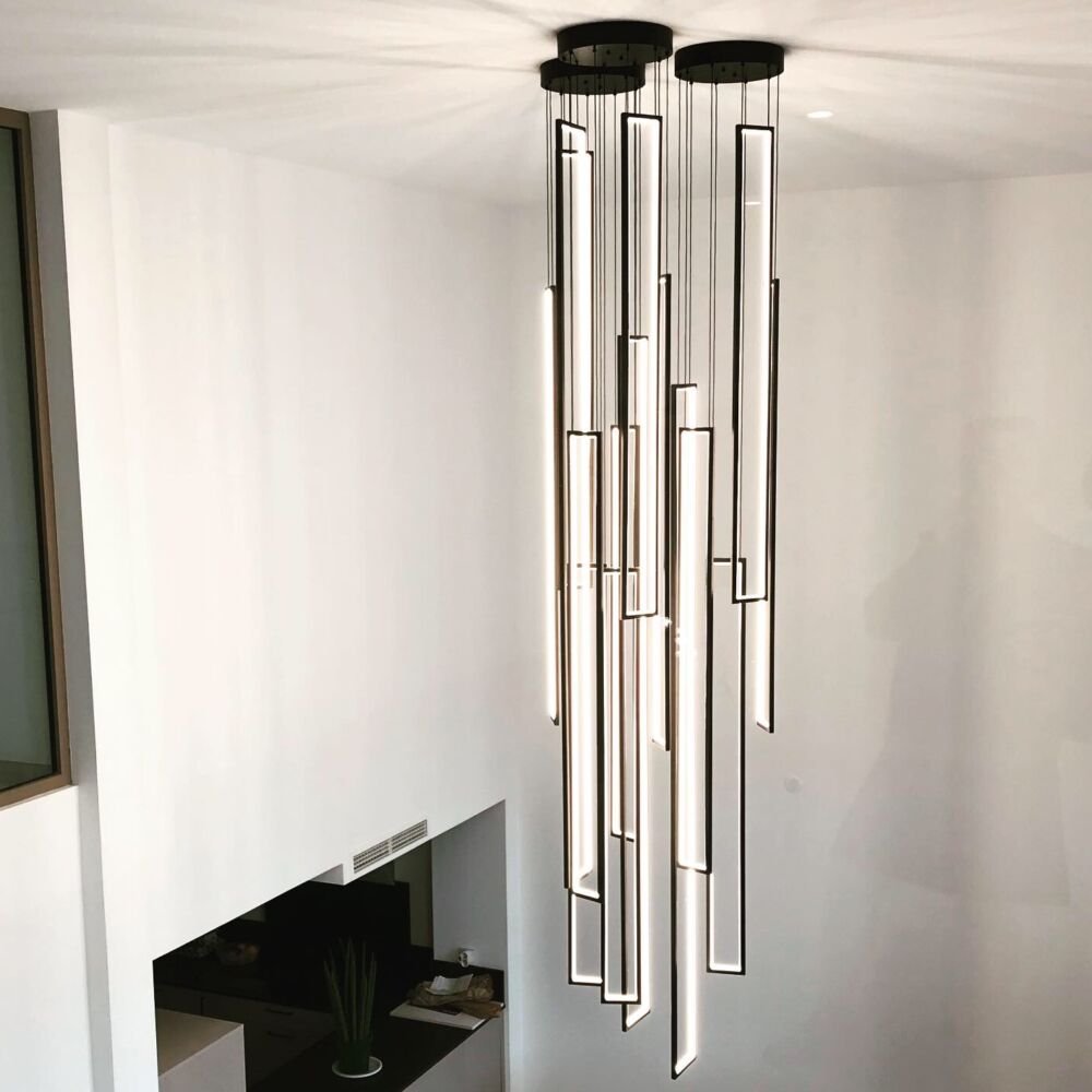 Illuminate your modern or professional spaces with the Pendant LED light fixture, a perfect blend of sustainable design, minimalist style, and technical excellence