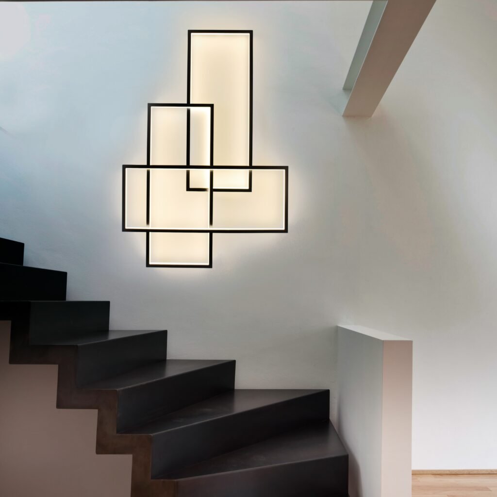 Modern Trio LED Light Fixture by CINIER, blending energy efficiency and sophisticated craftsmanship