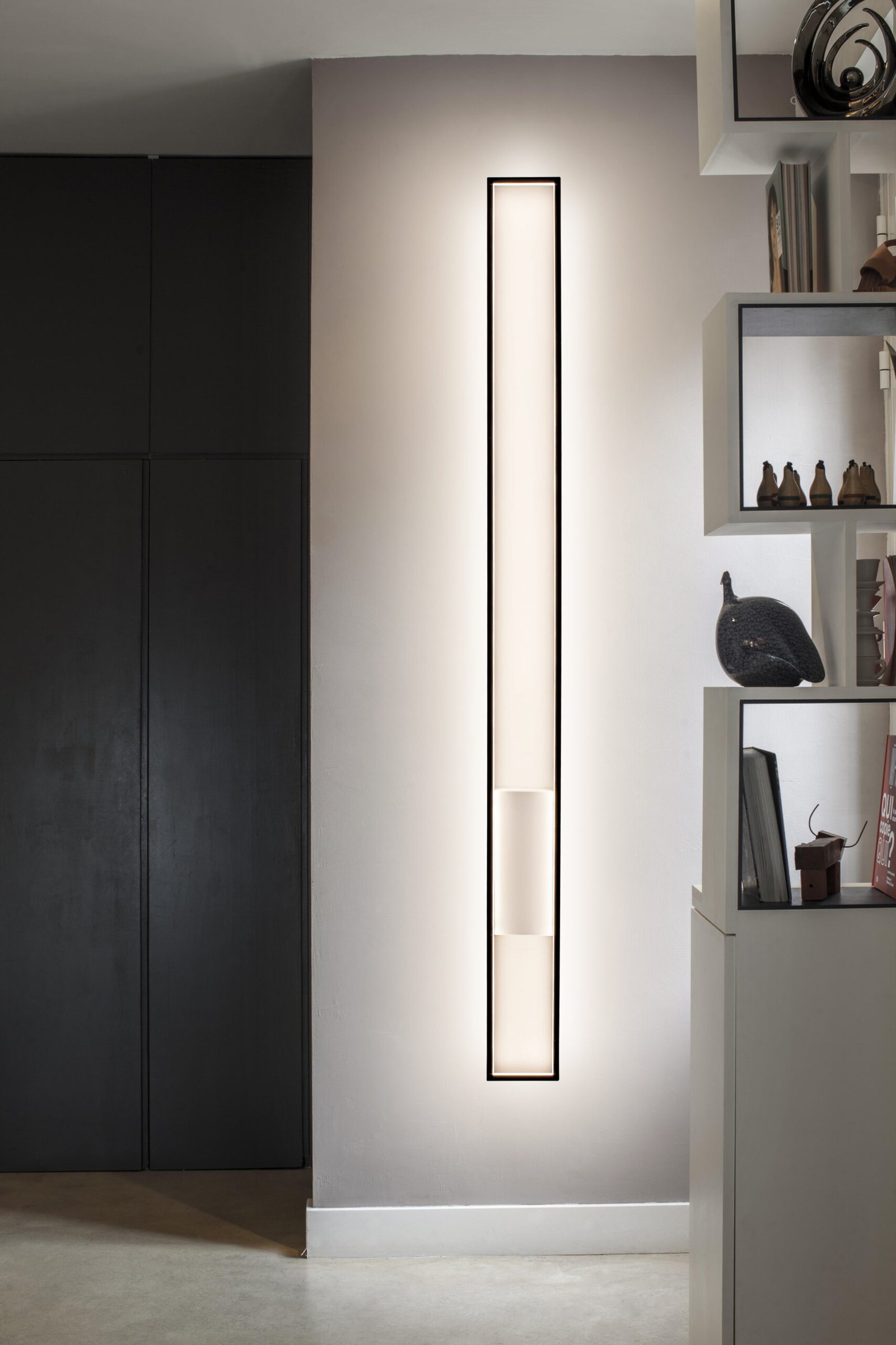 Mire LED wall lamp, handmade in France by CINIER, providing sophisticated, energy-saving lighting solutions