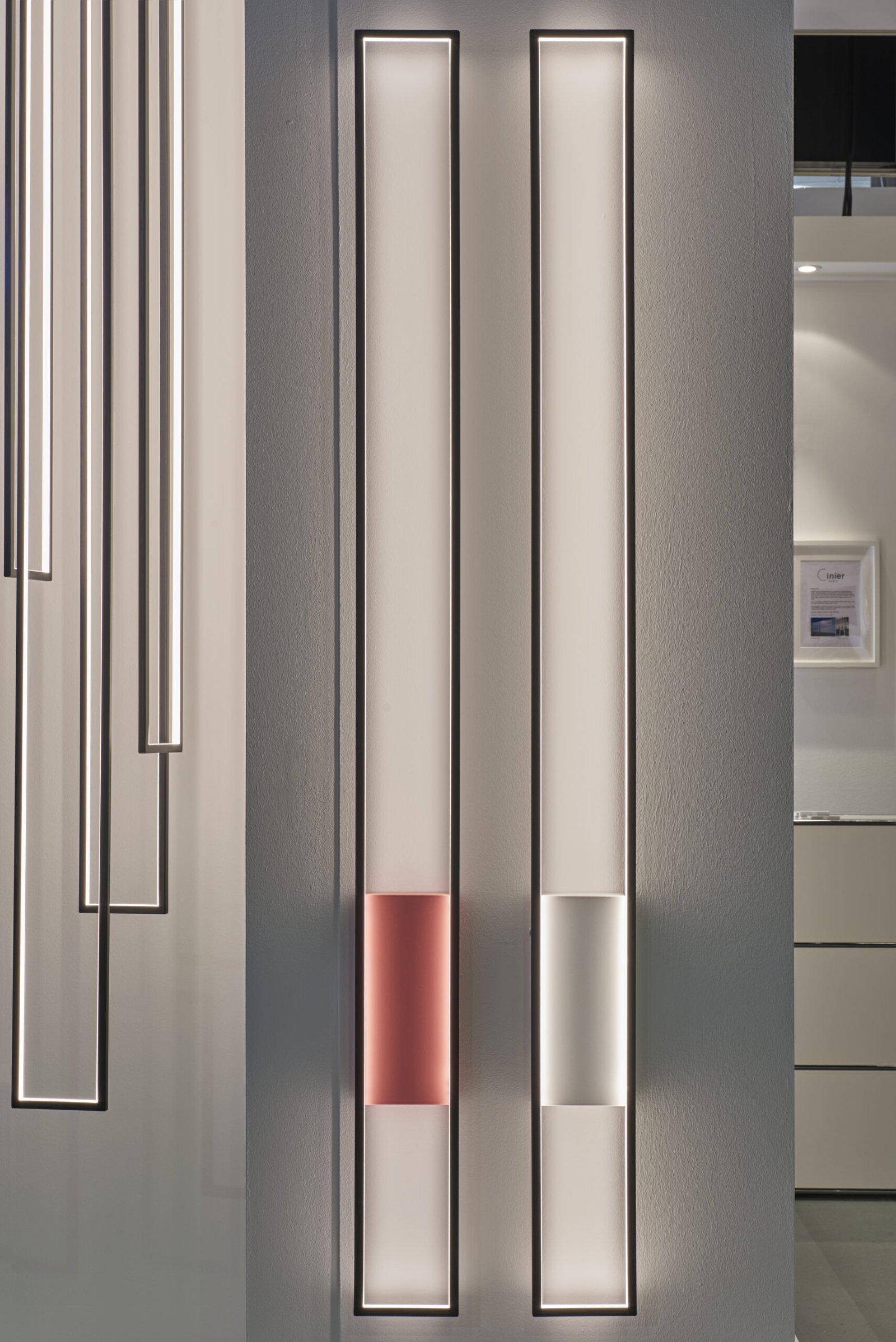 Customizable Mire wall LED lamp by CINIER, highlighting elegant design and eco-conscious craftsmanship