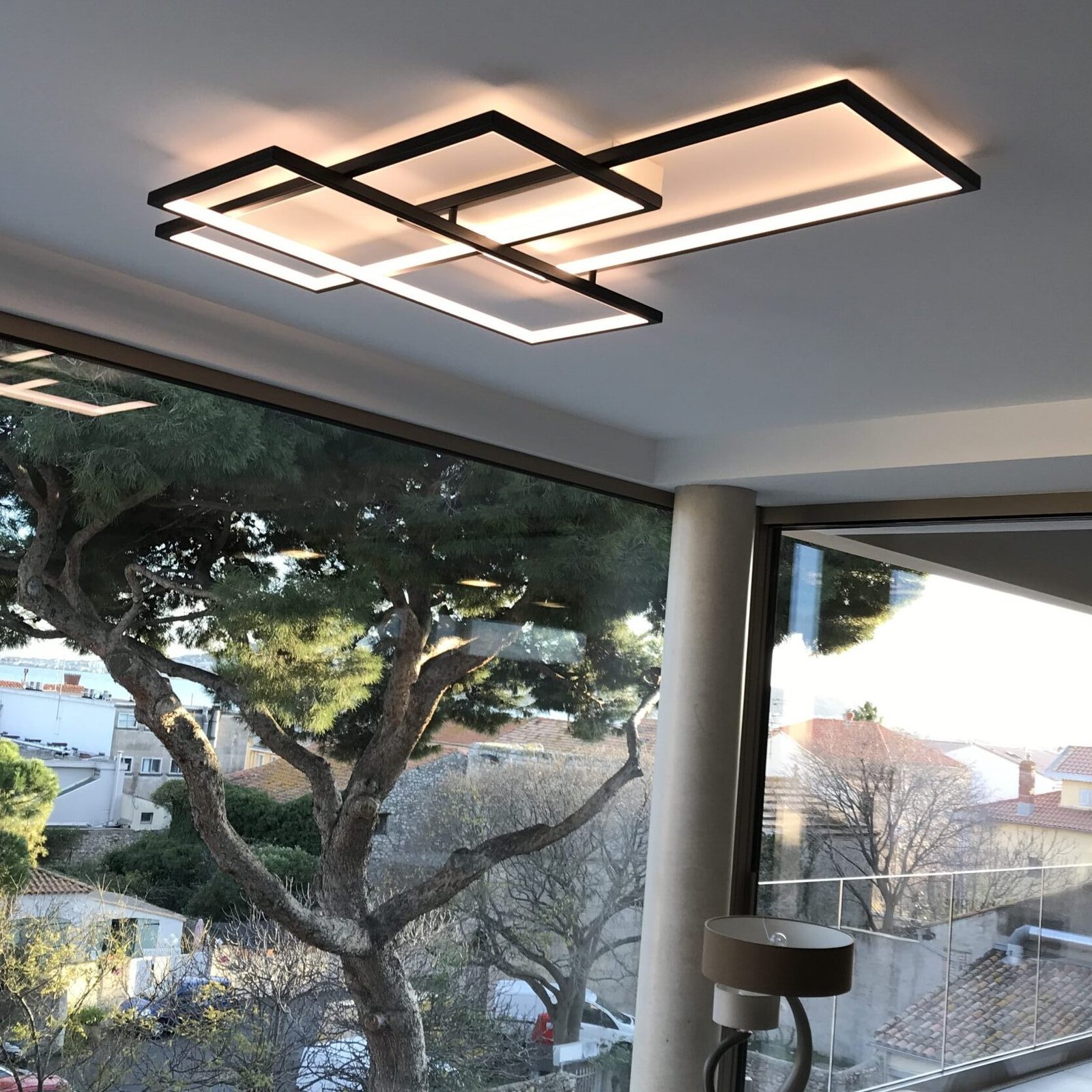 Ceiling Trio LED Light Fixture by CINIER Ceiling or wall-mounted Trio LED Light Fixture by CINIER, offering warm white (3000K) or neutral white (4000K) illumination