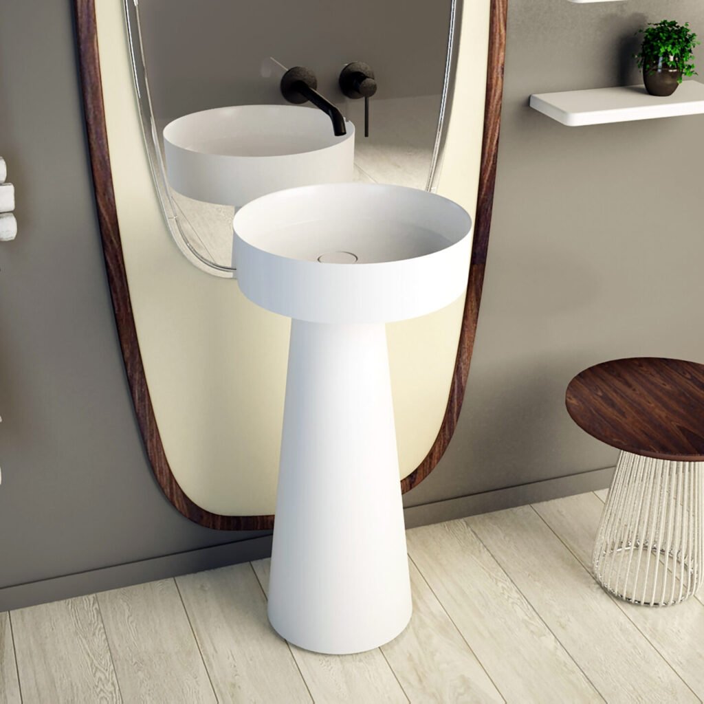 Modern pedestal sinks & freestanding washbasins