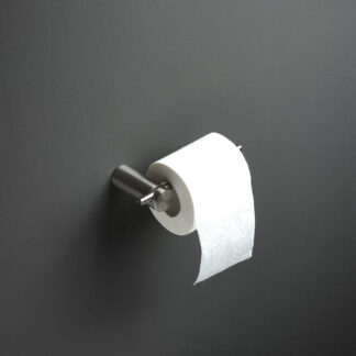 The ELEMENTA premium toilet paper holder by Ritmonio, crafted from stainless steel with a sleek 6-3/4&Prime; wide design