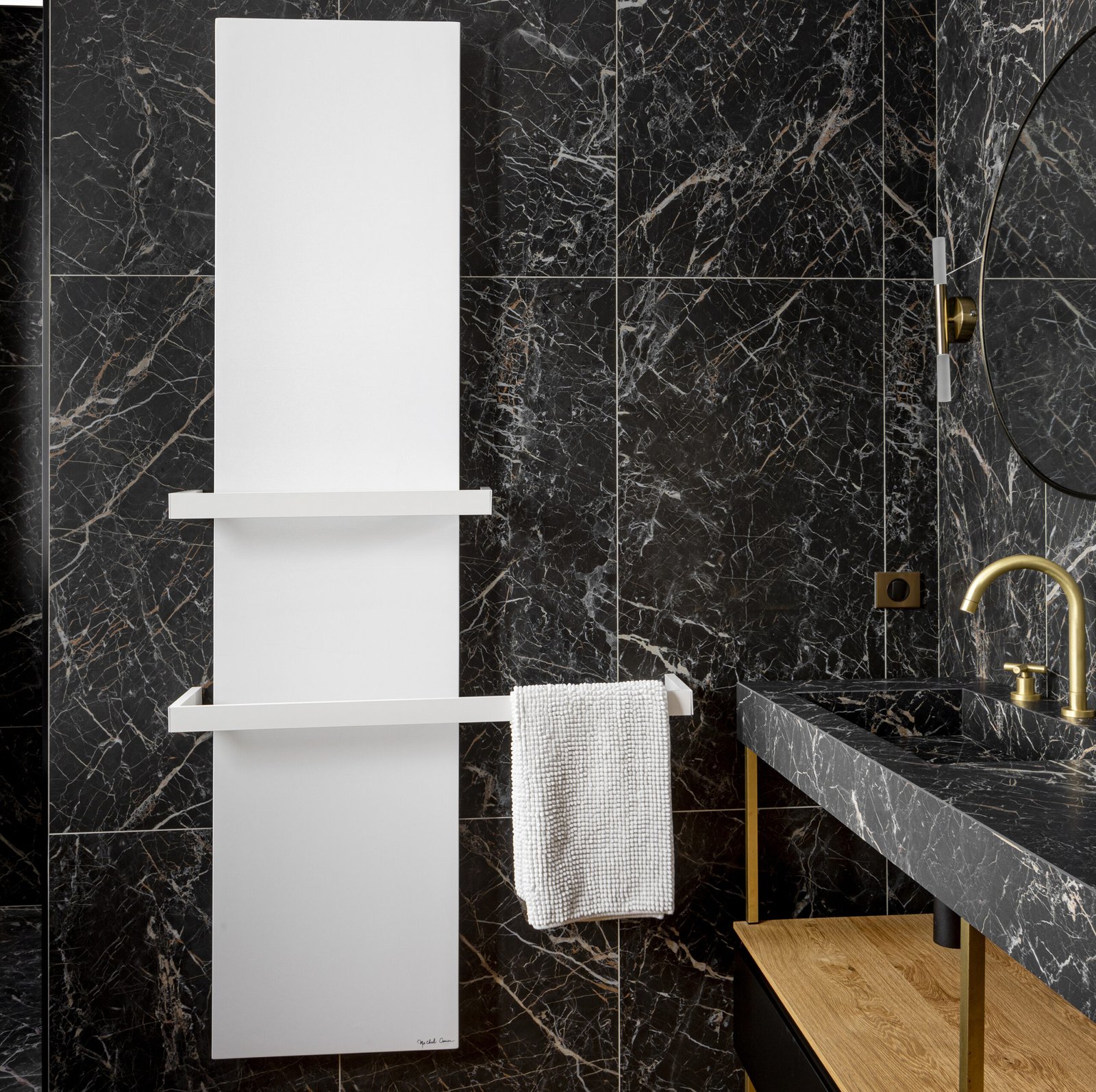 Uni towel warmer radiator by Ateliers CINIER Uni towel warmer radiator by Ateliers CINIER, designed for modern elegance and efficient heating