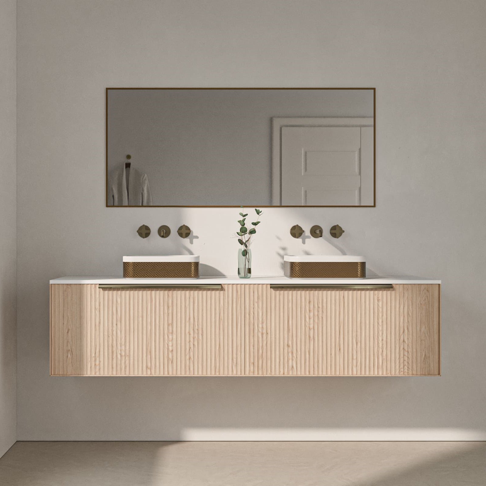 Crafted from solid surface and expertly finished with UV-resistant epoxy resins, the SQUARE Counter Vessel is as durable as it is elegant