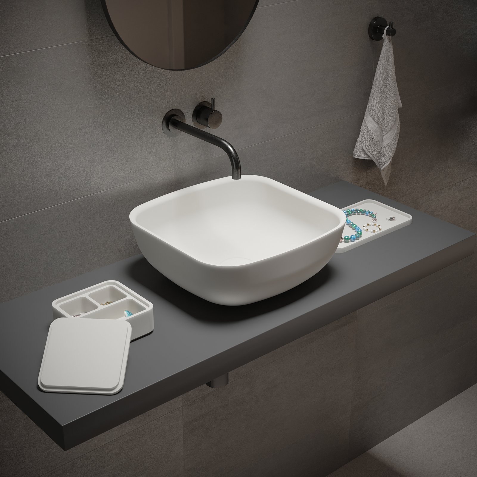 Ideavit's POOL 35 Counter Vessel Ideavit's POOL 35 Counter Vessel, compact and elegant, perfect for contemporary bathrooms