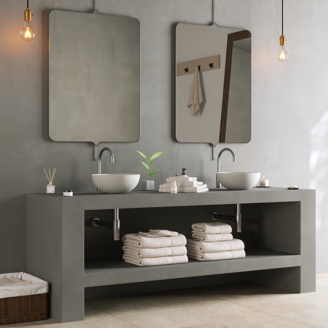 Crafted to maximize style in limited spaces, the SOLIDTHIN XS Counter Vessel by Ideavit offers a sleek look with lasting quality