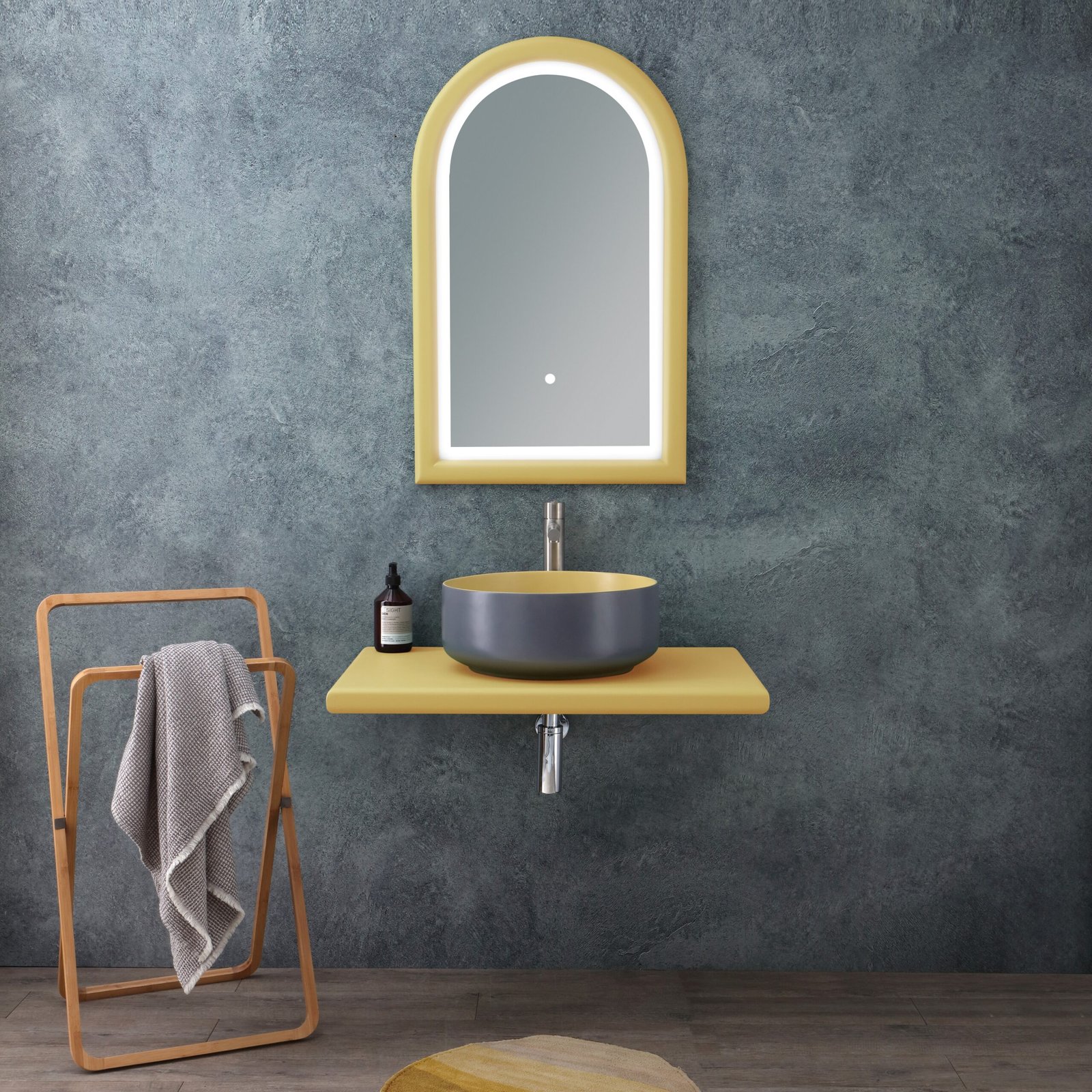 Dual-tone round ceramic washbasin Dual-tone round ceramic washbasin, a versatile choice for complementing minimalist, industrial, or ornate bathroom styles