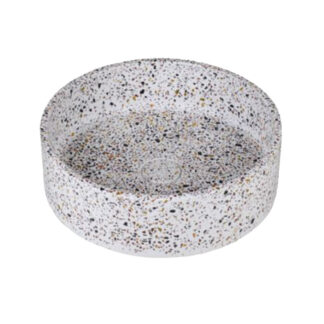 ORA Freestanding Washbasin in elegant cream terrazzo