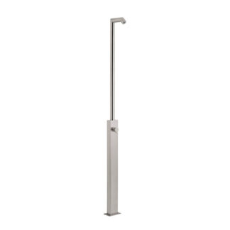 Freestanding outdoor shower with a sleek rain head, crafted from marine-grade 316 stainless steel. The modern design features a slim, minimalist profile, available in polished, brushed stainless steel, or matte black. Ideal for poolside, garden, or beachfront installations, this shower offers durability, corrosion resistance, and a spa-like rainfall experience.