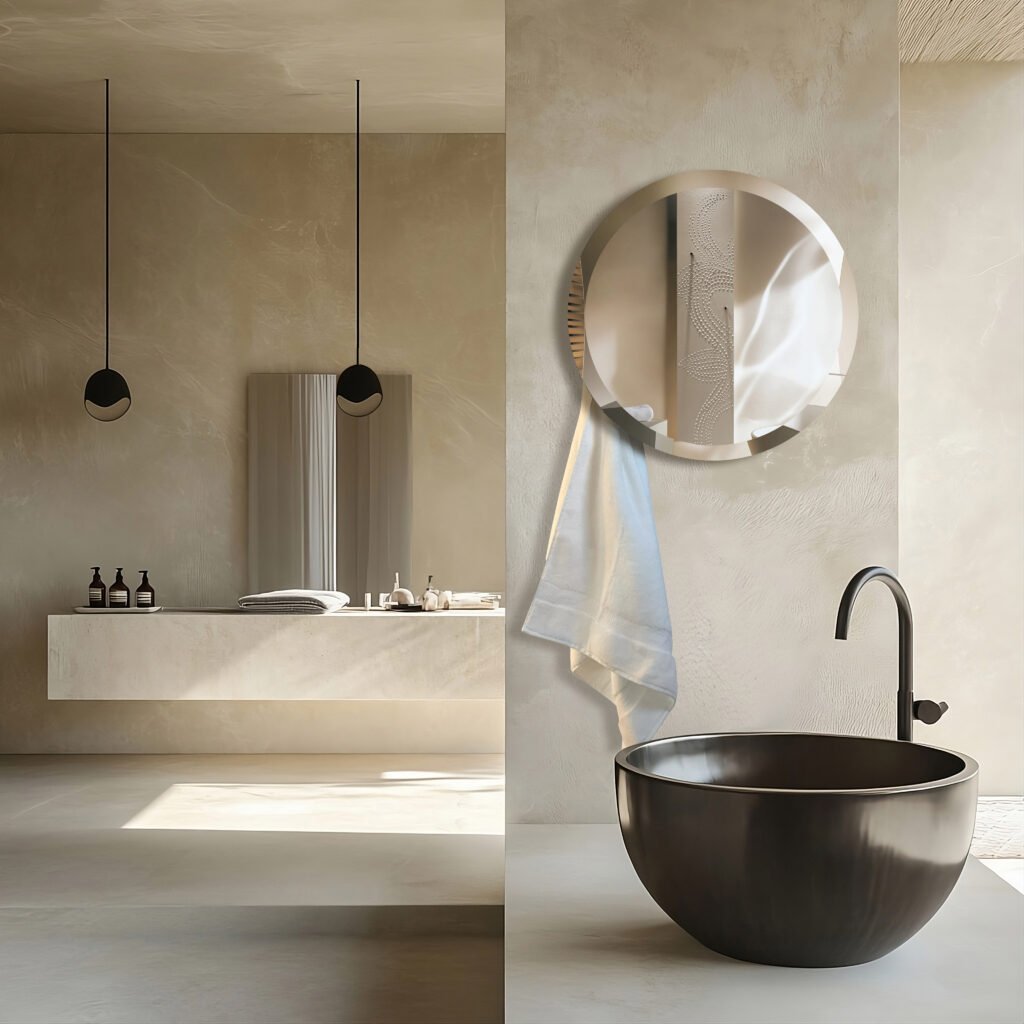 The Orbeo Mirror in Bathroom