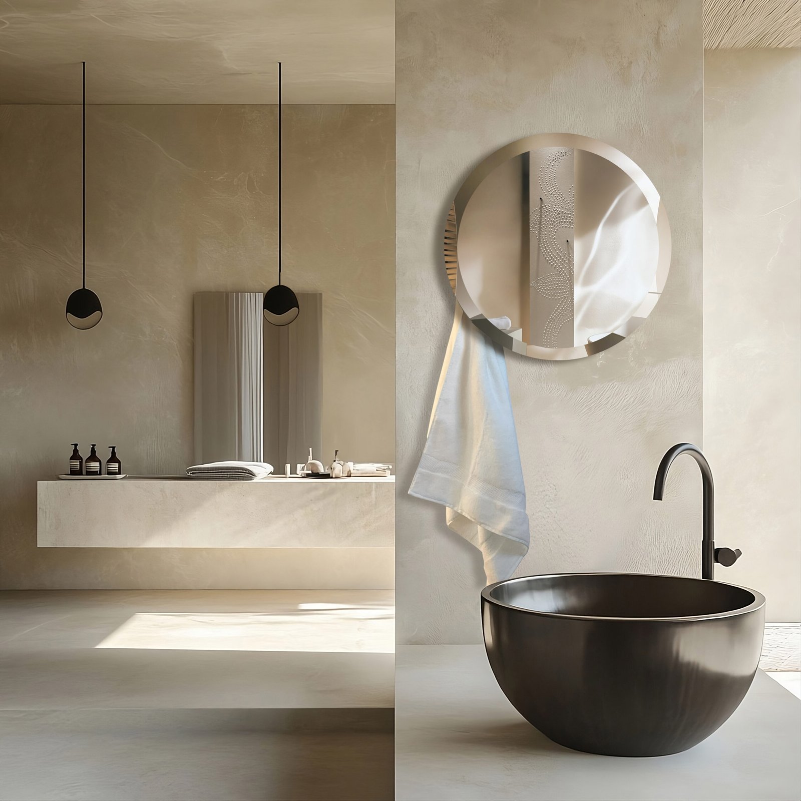 The Orbeo Mirror in Bathroom