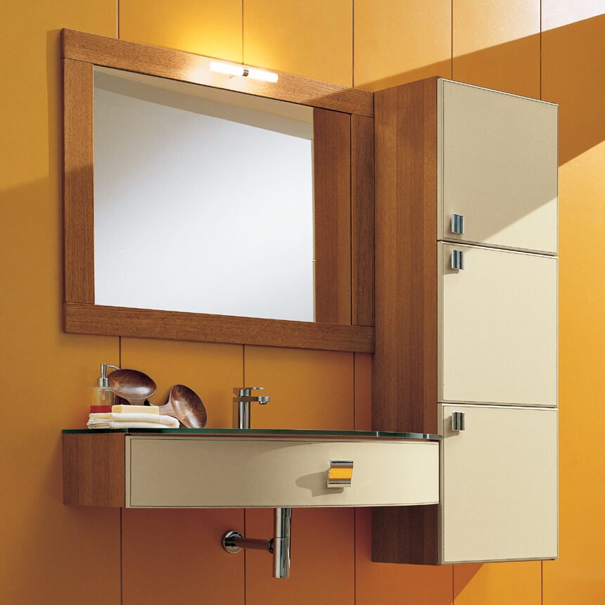 Sleek Ideavit ROLL pedestal sink with customizable faucet hole and overflow